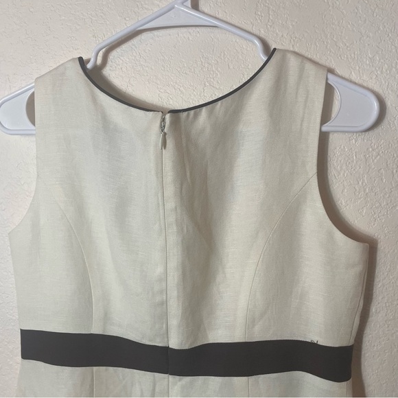 Jessica Howard Linen Blend Embroidered Dress Vintage Bow Tea Party size 8 - Picture 7 of 9